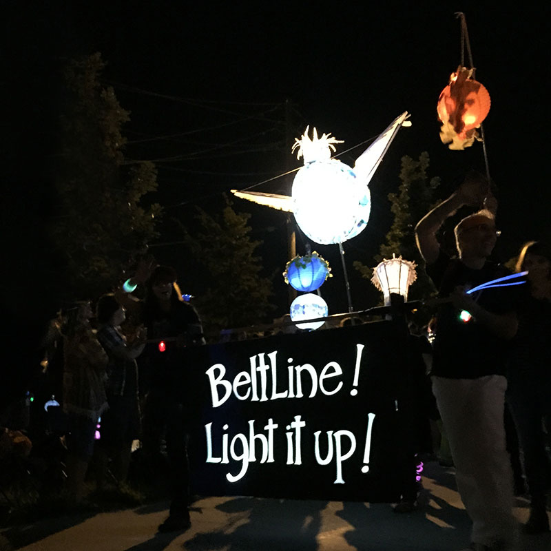 Atlanta Beltline Lantern Parade 2015