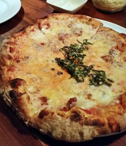 Baraonda's delightfully light crust pizza