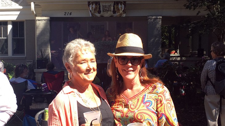 Dawn and her mom at Oakwood Porchfest